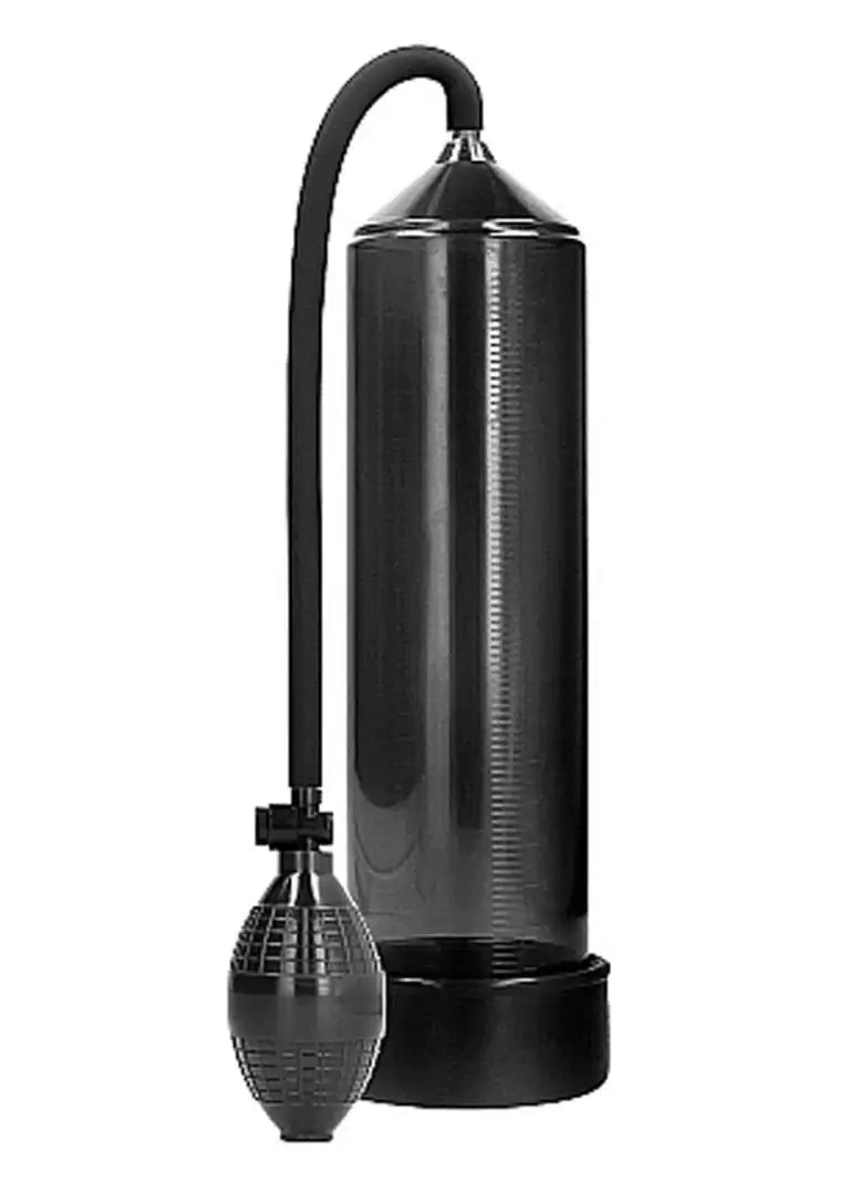Pumped Classic Penis Pump by Shots — full product view with bulb and hose