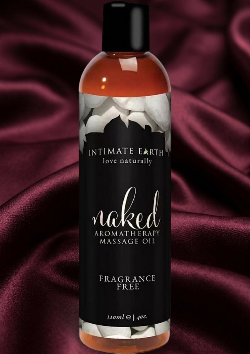 Intimate Earth Naked Aromatherapy Massage Oil — Fragrance Free 120ml