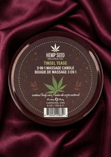 Earthly Body Hemp Seed Tinsel Tease 3-in-1 Massage Candle — 6 oz / 170g