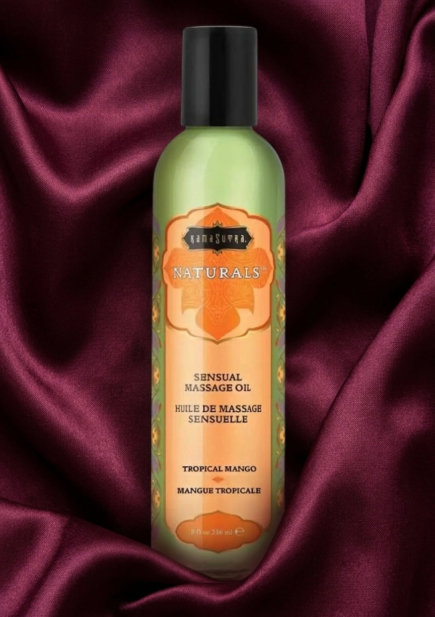 Kama Sutra Naturals Sensual Massage Oil — Tropical Mango 8 fl oz