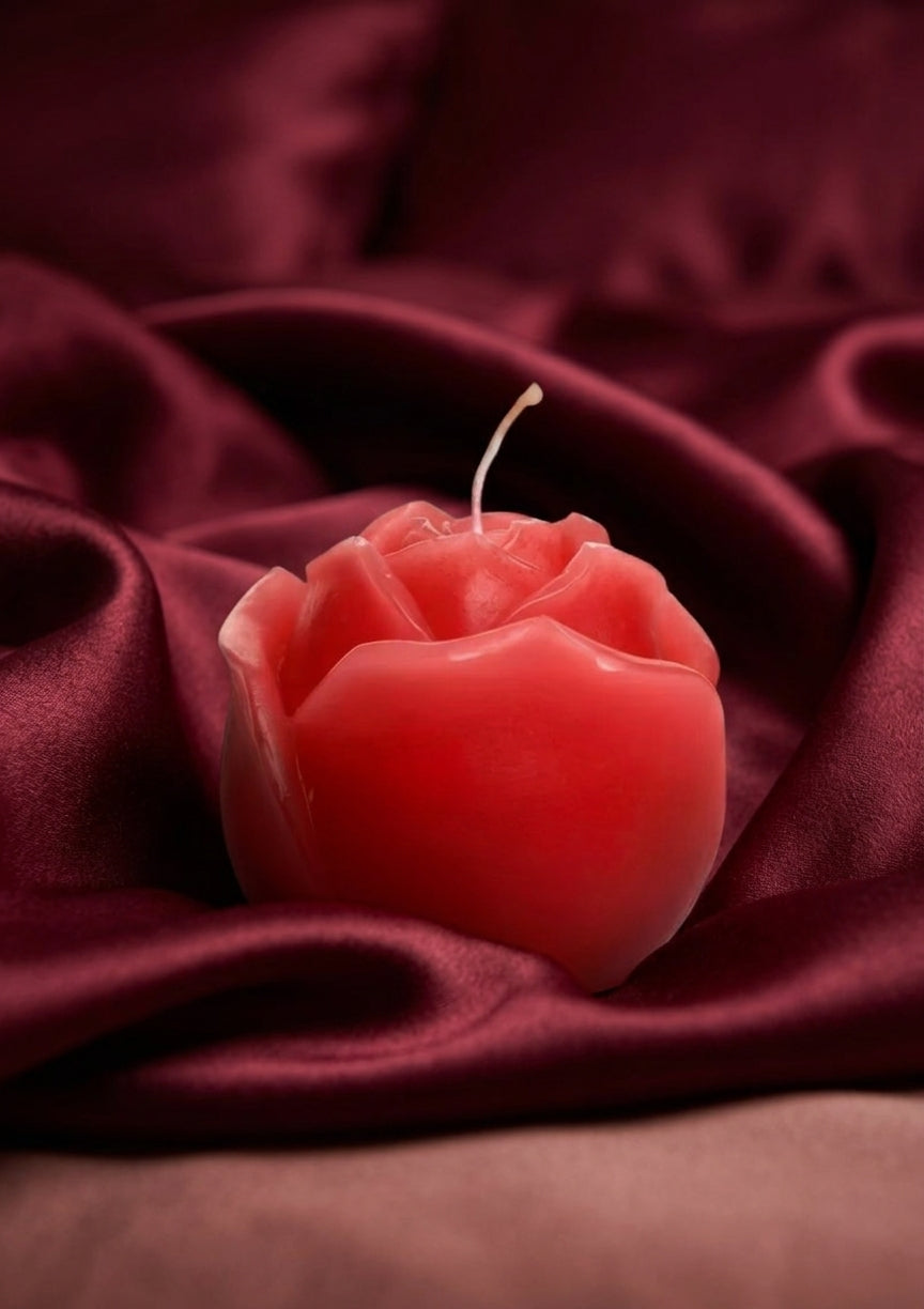 Master Series Flaming Rose Drip Candle — Sensory Wax Play