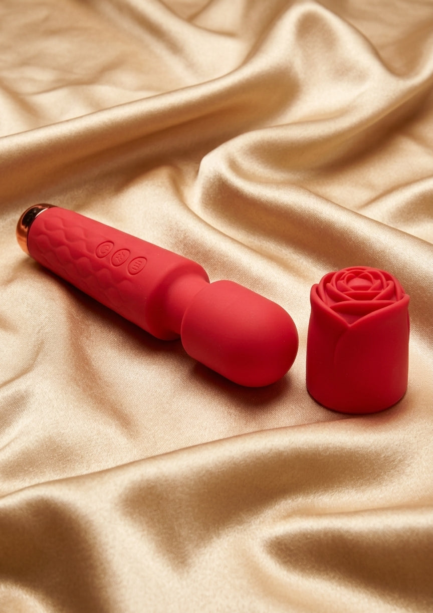 Inmi Bloomgasm Rose Wand — Rechargeable Massager with Rose Attachment